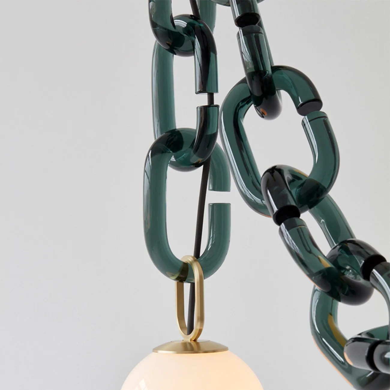 Подвесной светильник CHAIN 2 green от ImperiumLoft