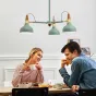 Люстра на штанге OPLAND A 8 lamps Blue от ImperiumLoft