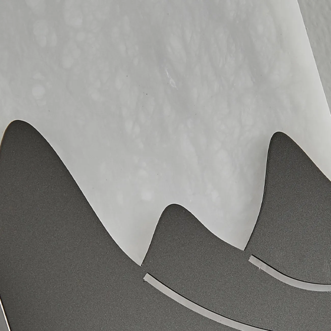 Серия настенных светодиодных светильников с прямоугольным плафоном из цельной мраморной пластины и горным орнаментом SHARI B