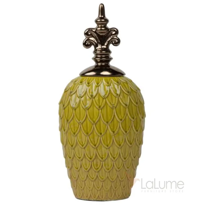 Ваза с крышкой Yellow Scales от LaLume