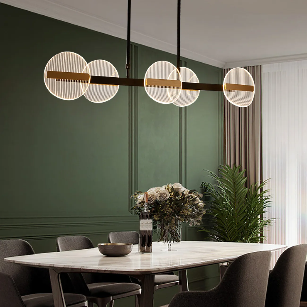 Потолочный светильник HELSE LONG L6 от ImperiumLoft