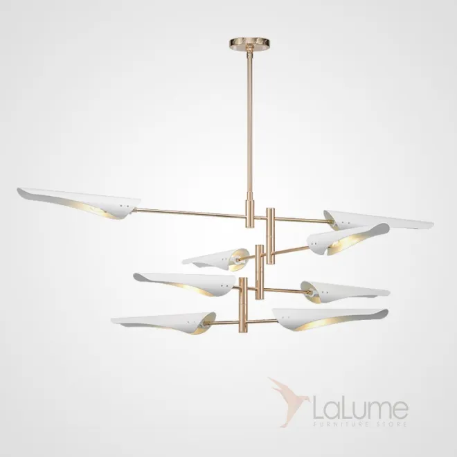 Подвесная люстра BEAM 8 Белый от ImperiumLoft Подвесная люстра BEAM 8 Белый от ImperiumLoft