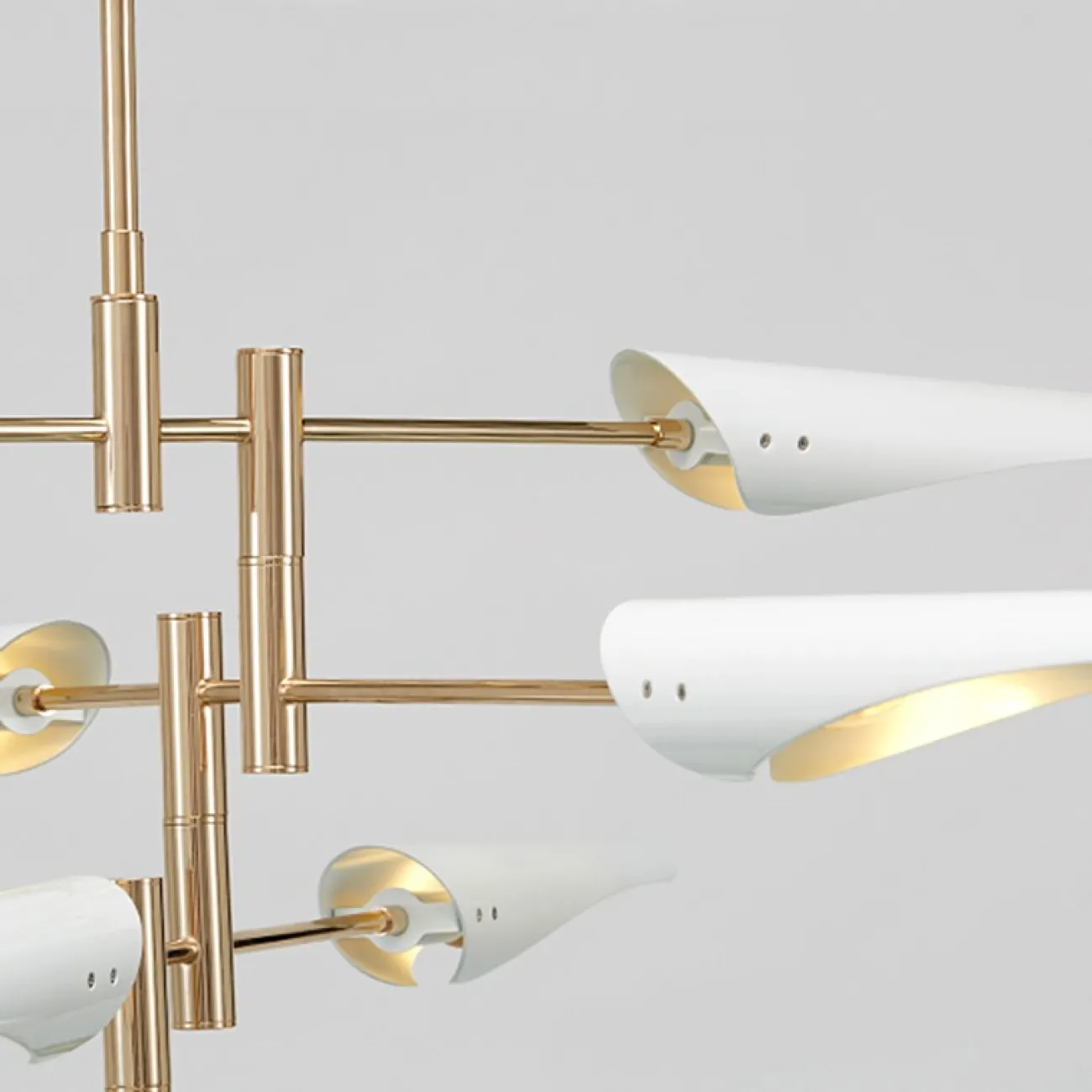 Подвесная люстра BEAM 6 Белый от ImperiumLoft