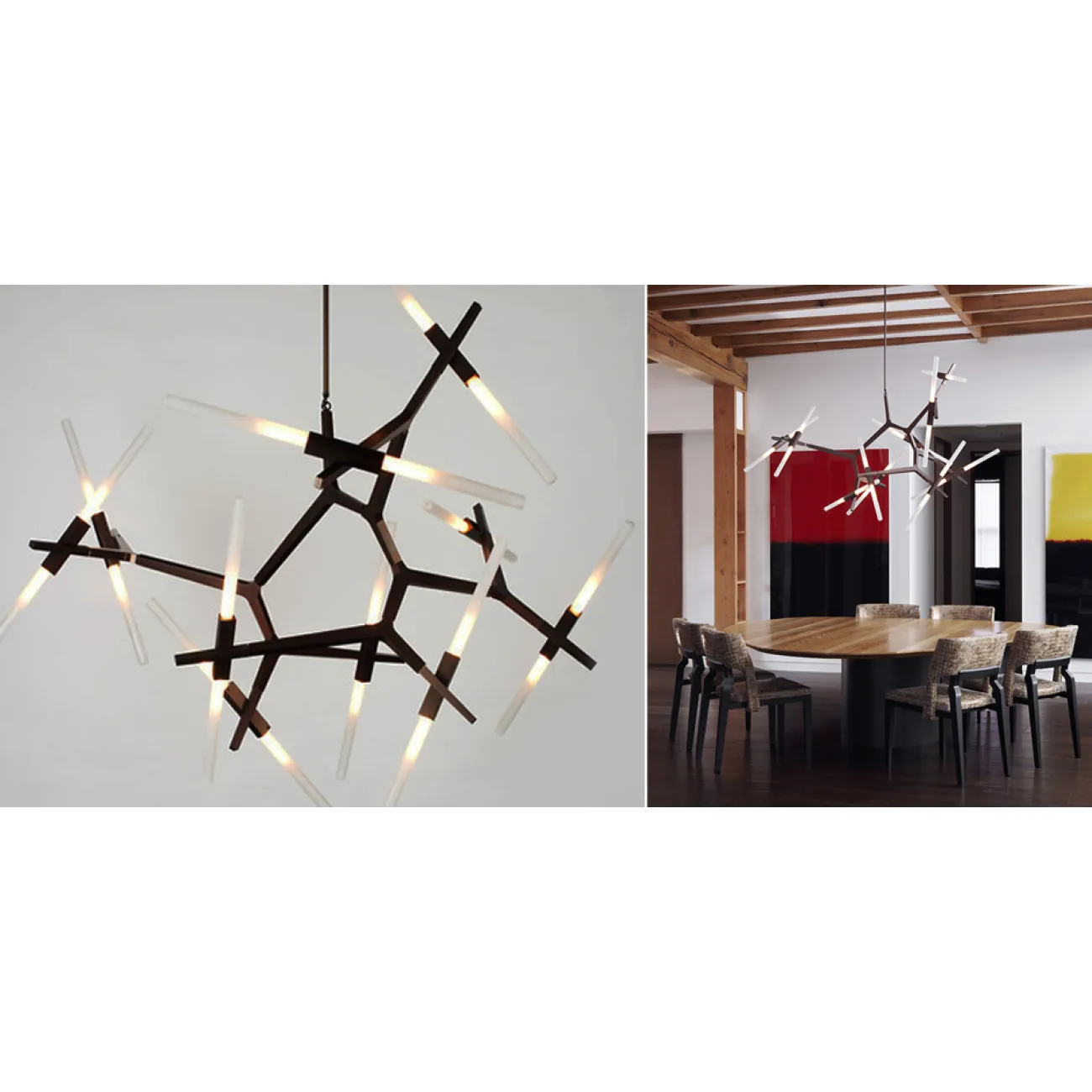 Люстра Агнес Chandelier Summer 8 Black от ImperiumLoft