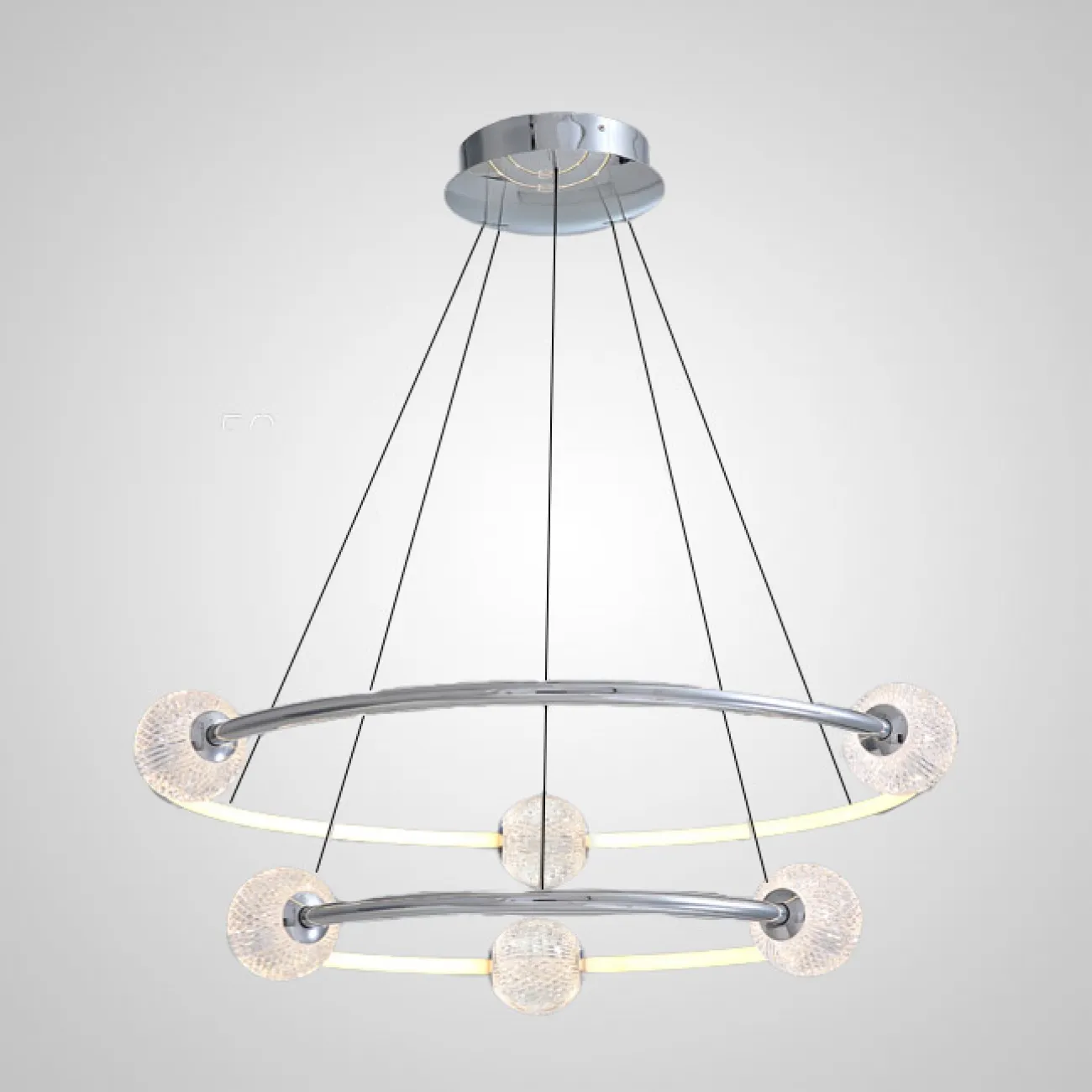 Подвесная люстра STORMS CH D68 Chrome от ImperiumLoft