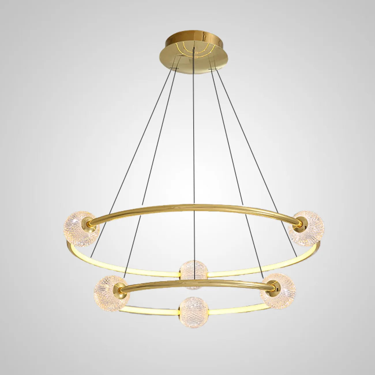 Подвесная люстра STORMS CH D68 Gold от ImperiumLoft