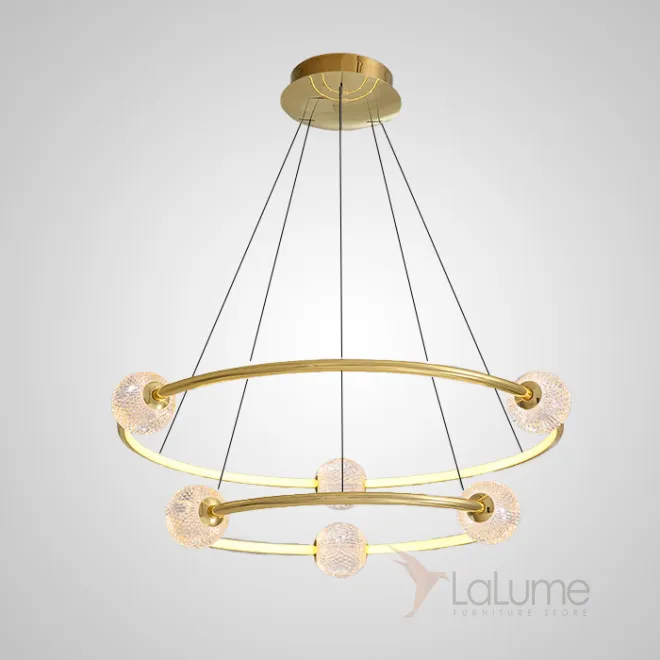 Подвесная люстра STORMS CH D89 D68 Gold от ImperiumLoft