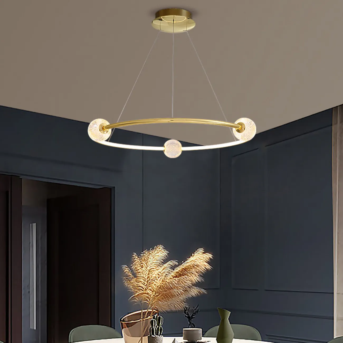 Подвесная люстра STORMS CH D89 D68 Chrome от ImperiumLoft