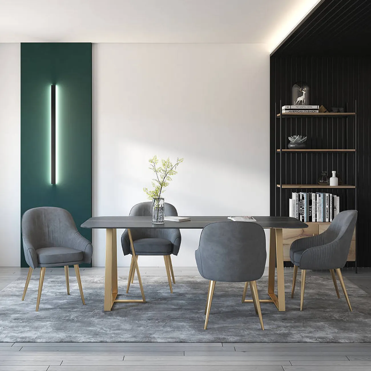 Дизайнерский обеденный стол - LaLume-AZ00404 Дизайнерский обеденный стол - LaLume-AZ00404