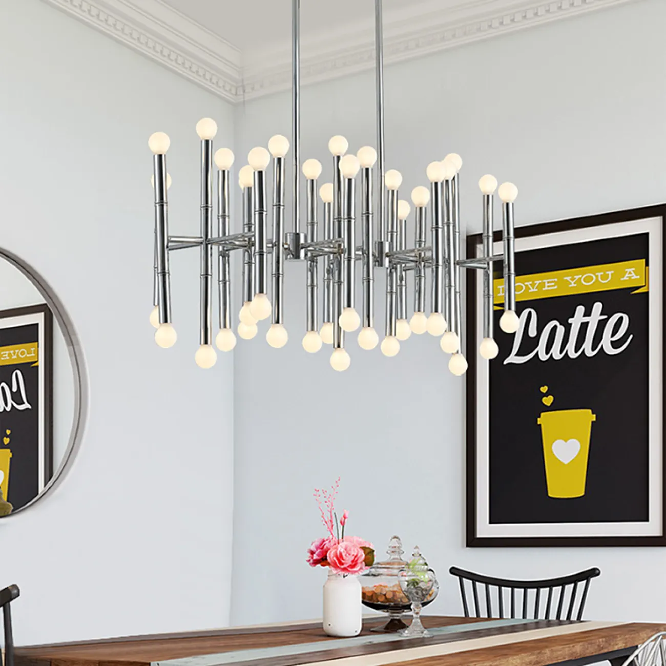 Подвесная рядная люстра CONSTA от ImperiumLoft