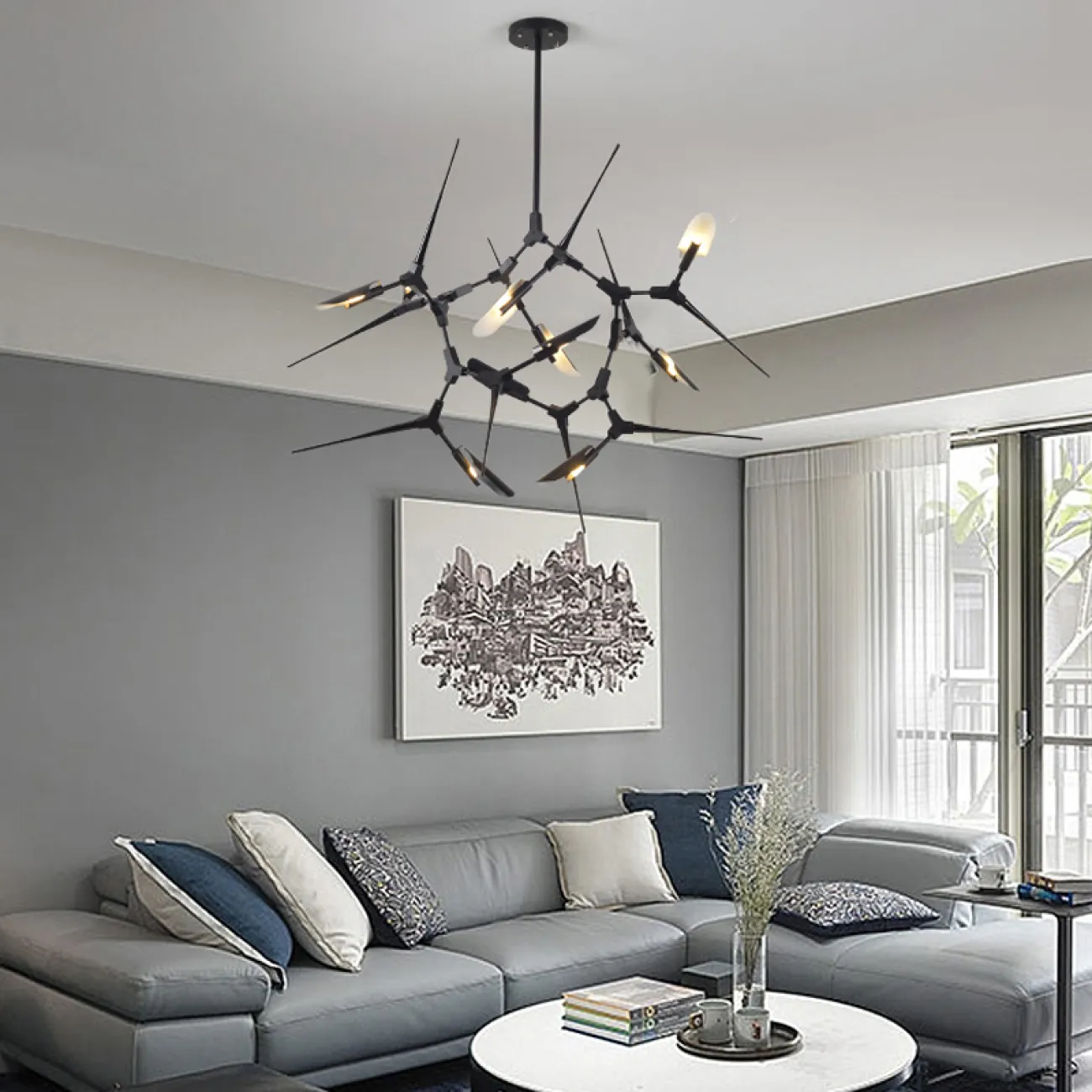 Дизайнерская люстра SPIKE AND THORN от ImperiumLoft