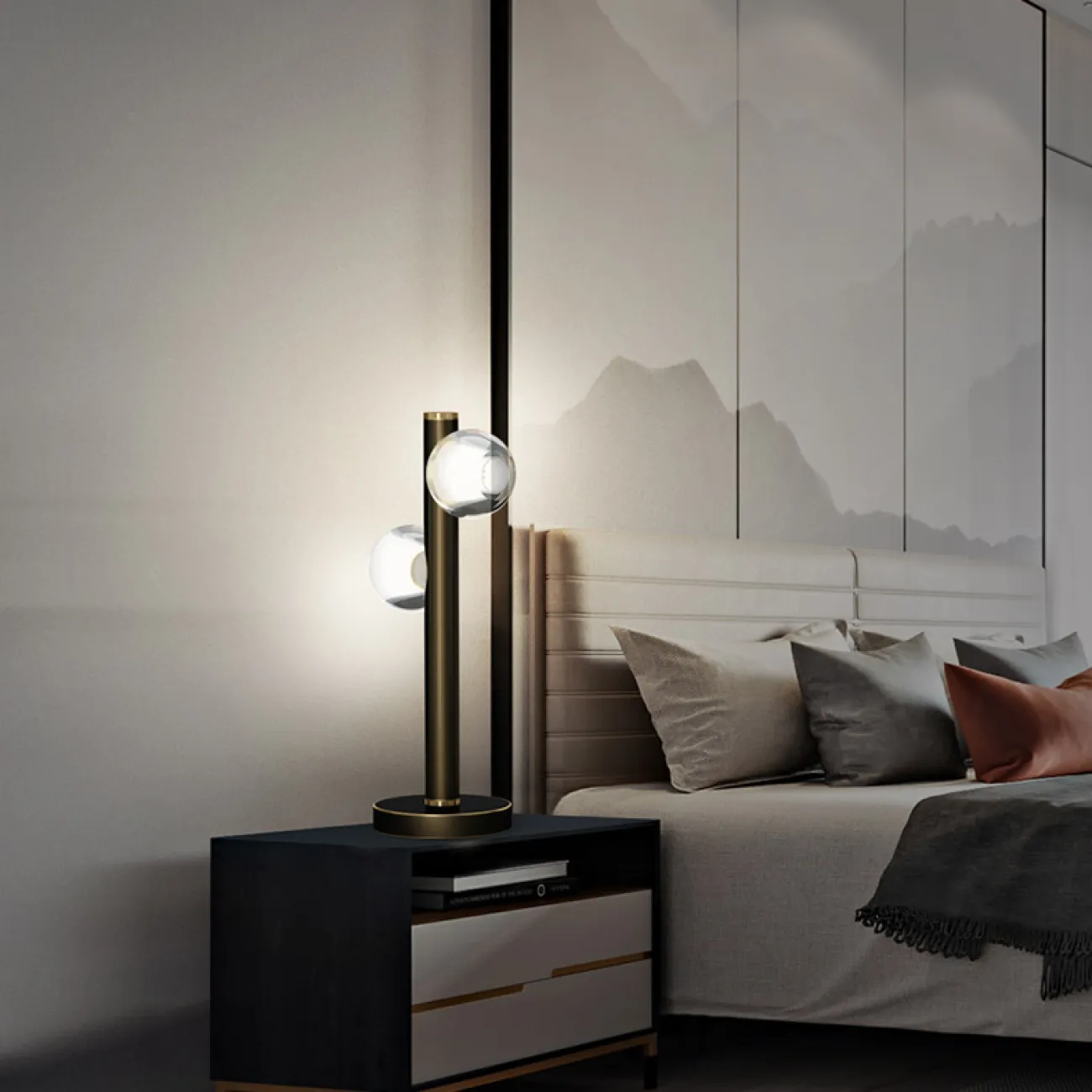 Настольная лампа ILIANA TAB Brass Black от ImperiumLoft