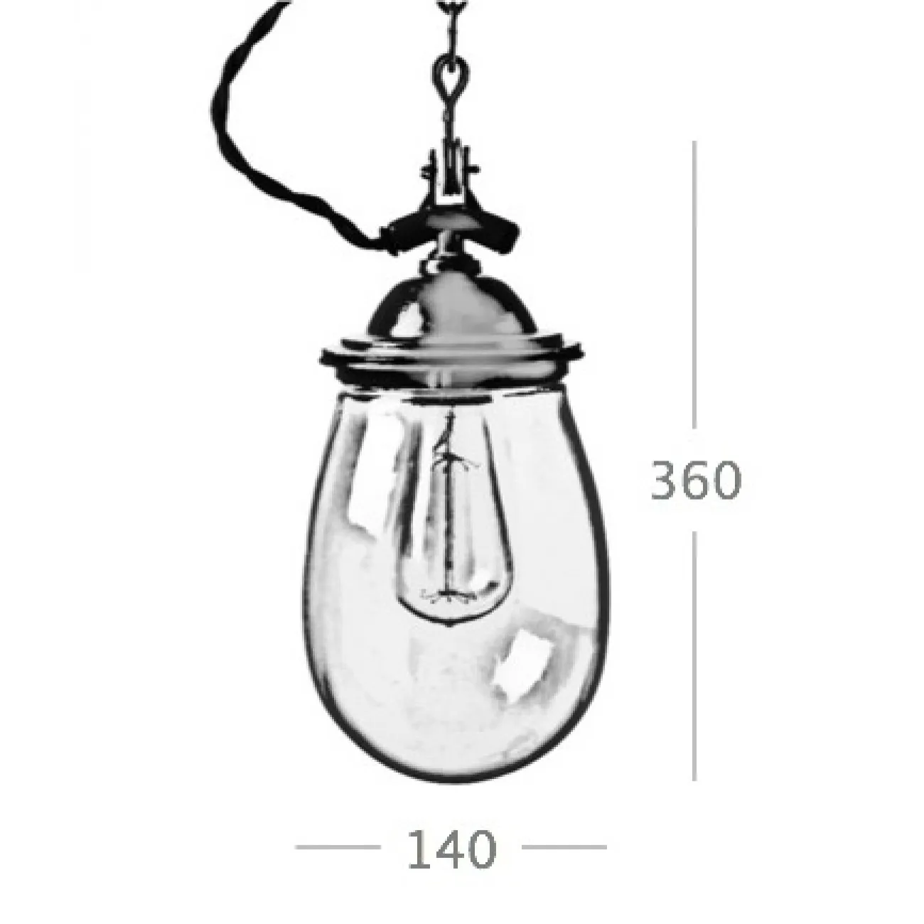 Люстра Glass Drop Retro Color Light от LaLume