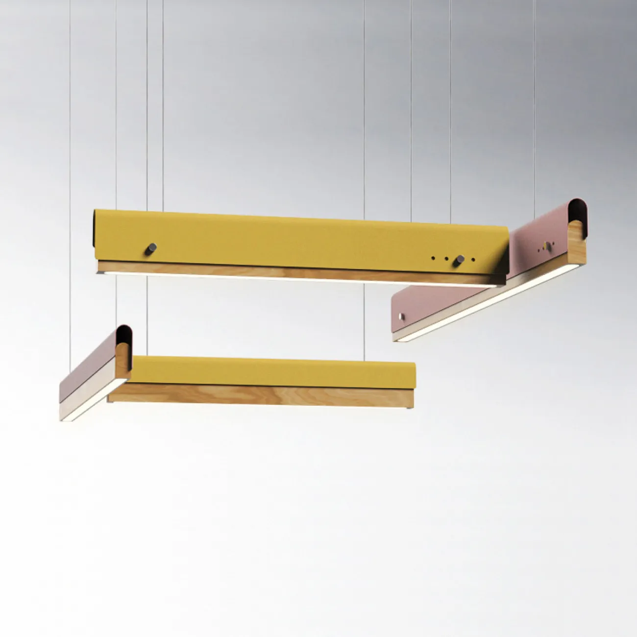 РЕЕЧНЫЙ ПОДВЕСНОЙ СВЕТИЛЬНИК BOOK 3 L60 Green от ImperiumLoft