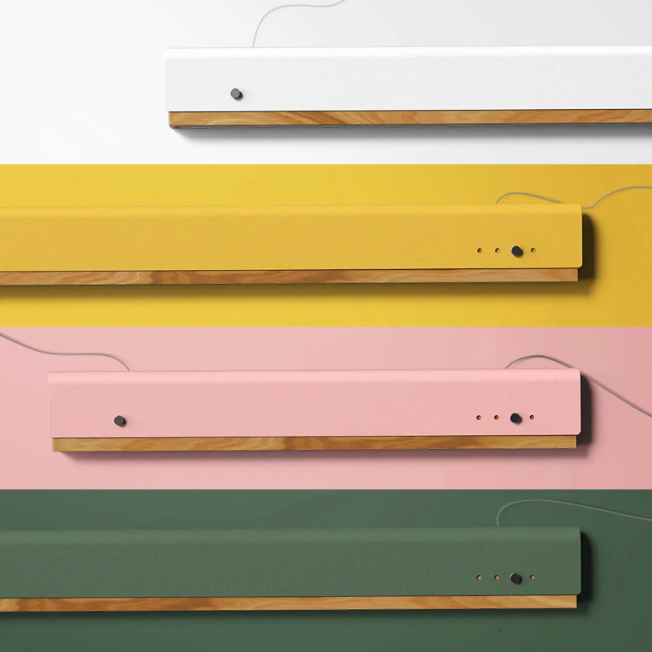 РЕЕЧНЫЙ ПОДВЕСНОЙ СВЕТИЛЬНИК BOOK 3 L60 Green от ImperiumLoft