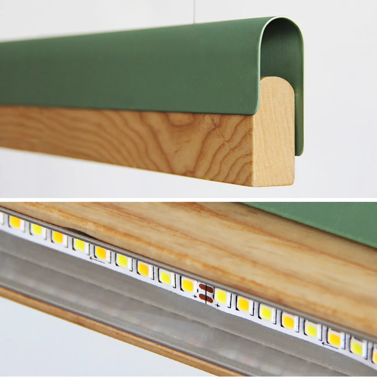 РЕЕЧНЫЙ ПОДВЕСНОЙ СВЕТИЛЬНИК BOOK 3 L60 Green от ImperiumLoft