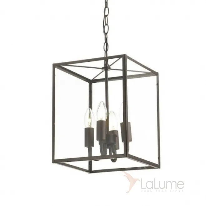 Подвесной светильник Loft Industrial Ortogonal Pendant Cube Brown 4 от LaLume