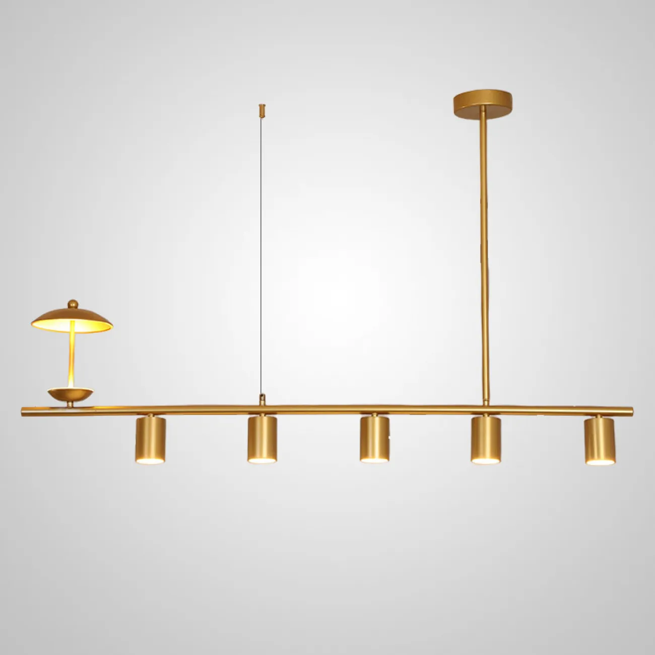 Подвесной светильник HETLEY L120 Gold Black от ImperiumLoft