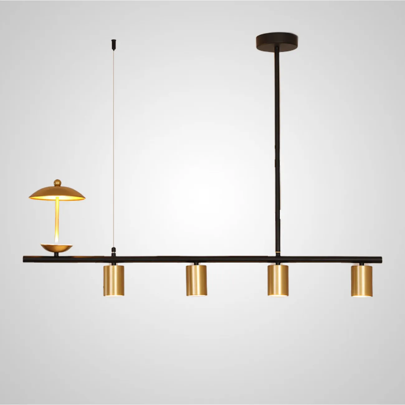 Подвесной светильник HETLEY L120 Gold Black от ImperiumLoft