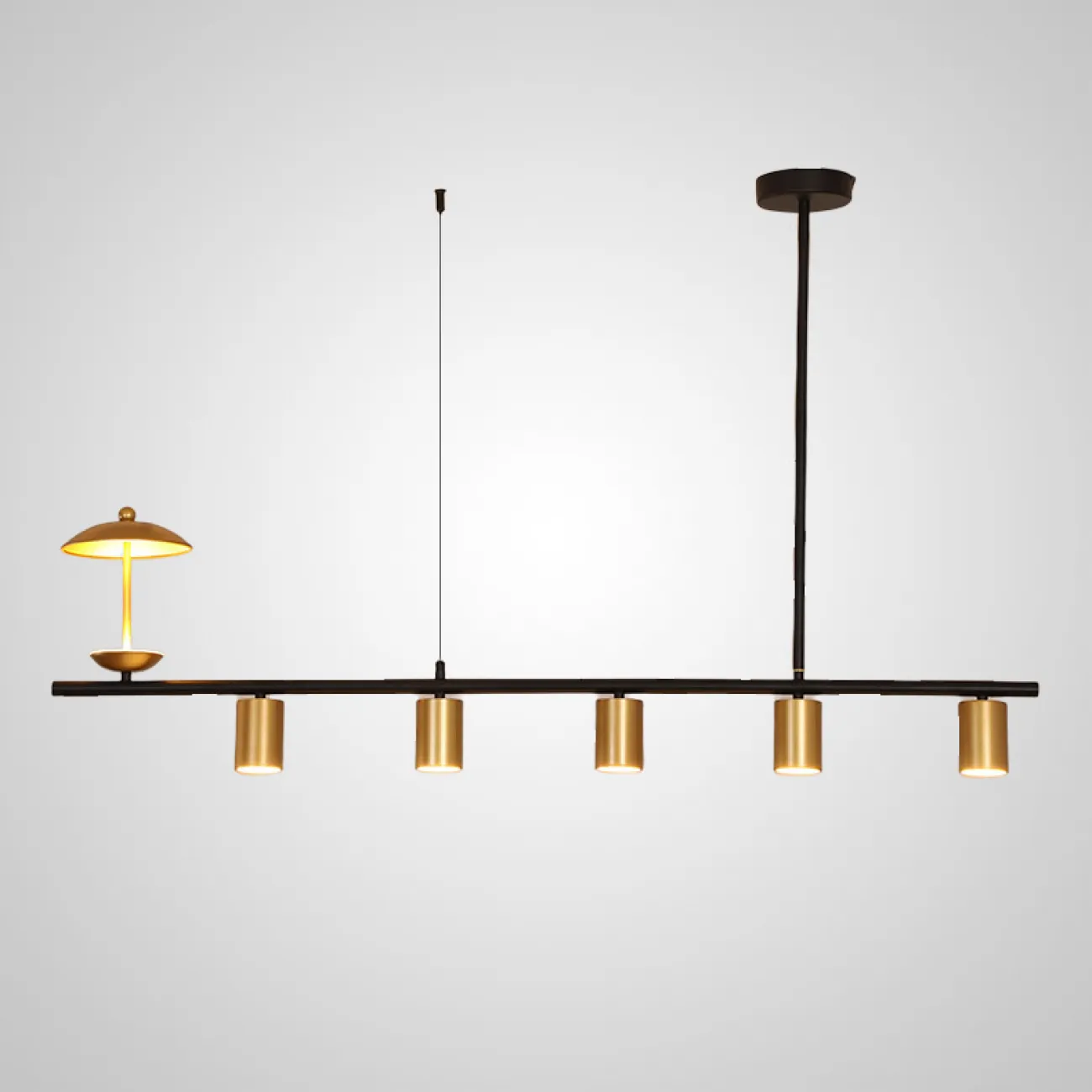 Подвесной светильник HETLEY L100 Gold Black от ImperiumLoft