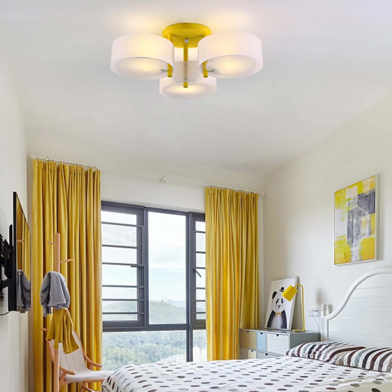 Потолочная люстра HEDDA D86 Green от ImperiumLoft
