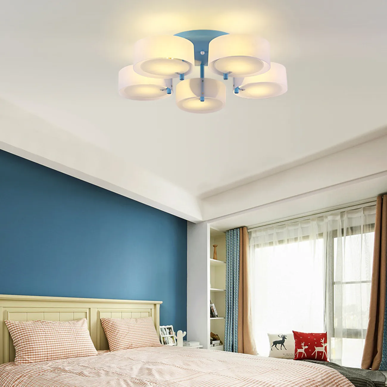 Потолочная люстра HEDDA D86 Blue от ImperiumLoft