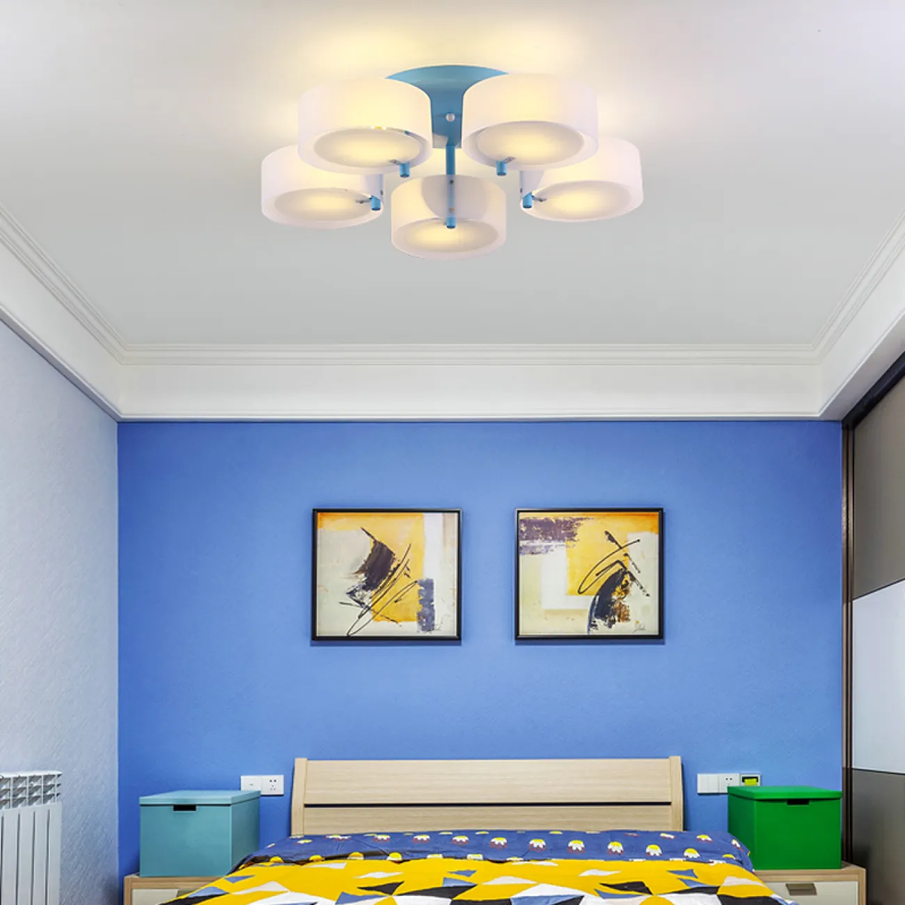 Потолочная люстра HEDDA D86 Green от ImperiumLoft