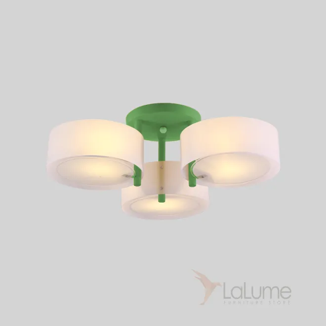 Потолочная люстра HEDDA D54 3 lamps Green от ImperiumLoft