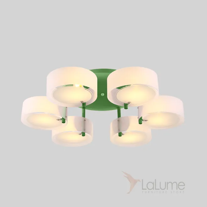 Потолочная люстра HEDDA D73 6 lamps Green от ImperiumLoft