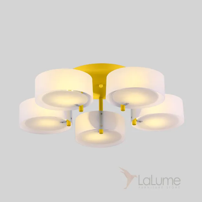 Потолочная люстра HEDDA D73 5 lamps Yellow от ImperiumLoft