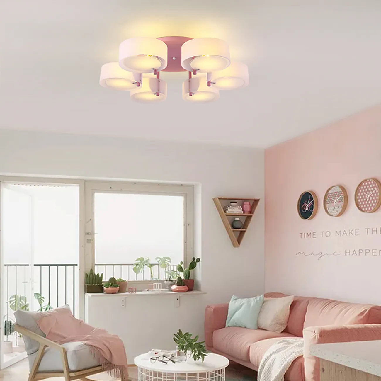 Потолочная люстра HEDDA D86 Green от ImperiumLoft