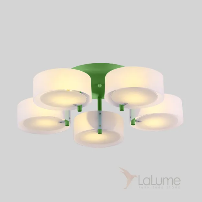 Потолочная люстра HEDDA D73 5 lamps Green от ImperiumLoft