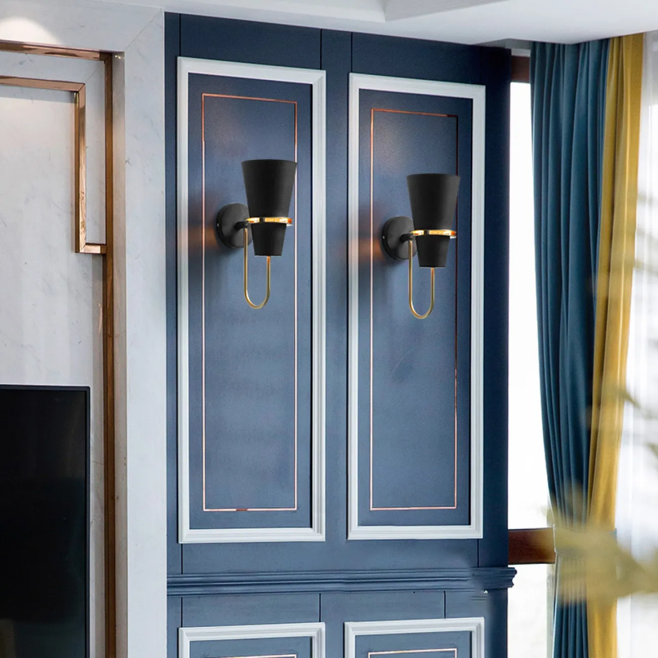 НАСТЕННЫЙ СВЕТИЛЬНИК БРА REINAR WALL Синий от ImperiumLoft