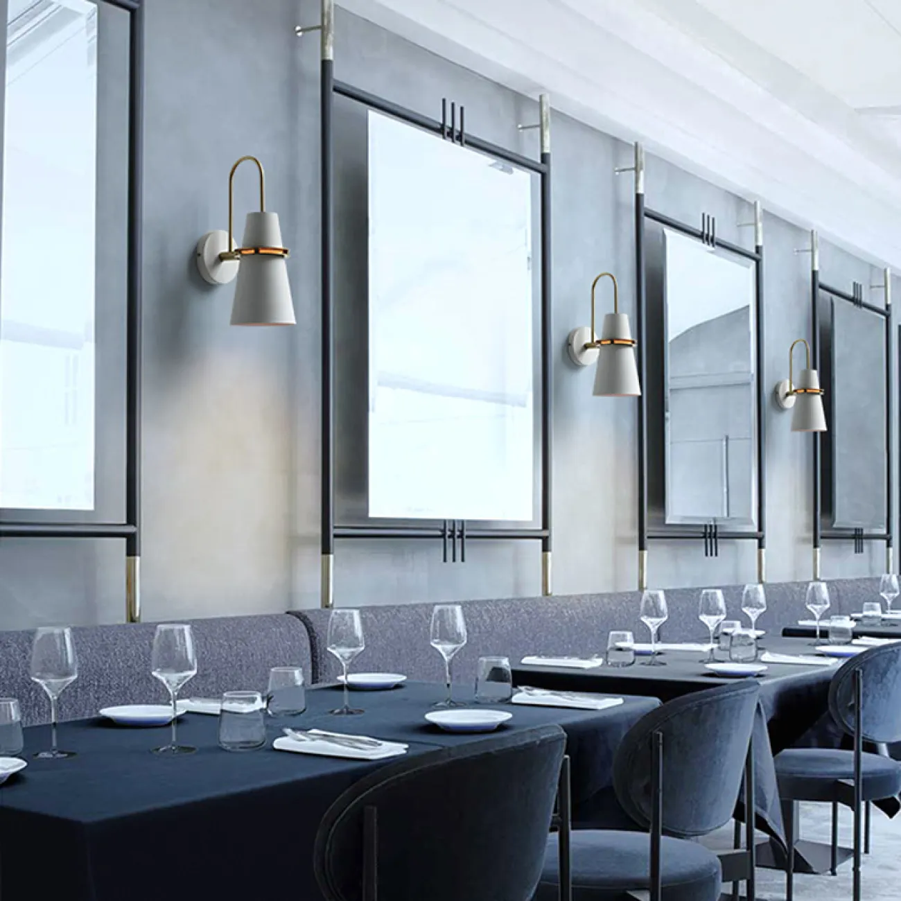 НАСТЕННЫЙ СВЕТИЛЬНИК БРА REINAR WALL Синий от ImperiumLoft