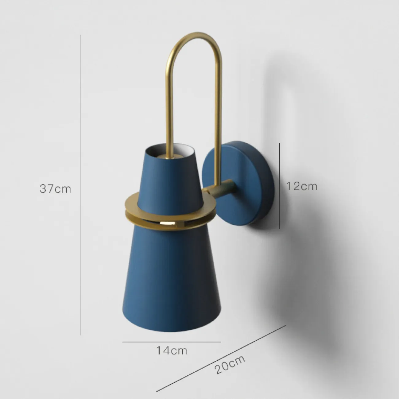 НАСТЕННЫЙ СВЕТИЛЬНИК БРА REINAR WALL Синий от ImperiumLoft