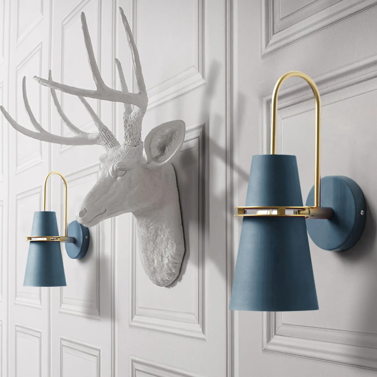 НАСТЕННЫЙ СВЕТИЛЬНИК БРА REINAR WALL Синий от ImperiumLoft