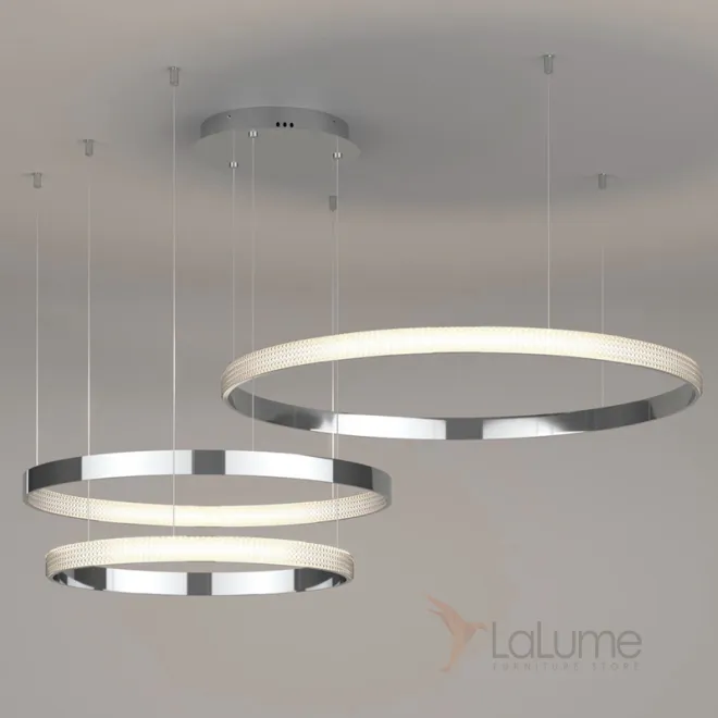 Люстра Композиция из колец ORACLE Mahlu 3 Rings Silver