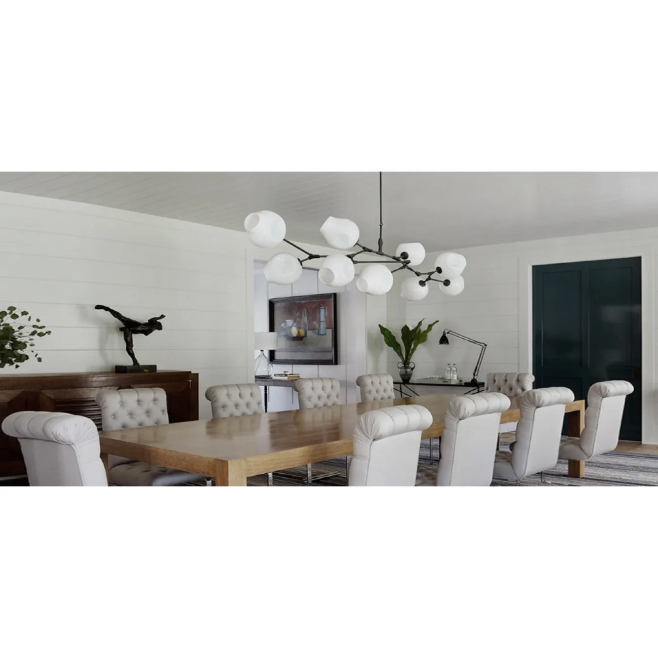 Люстра Сrumpled Bubble White Glass от ImperiumLoft