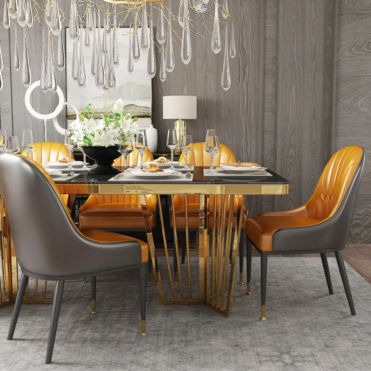 Дизайнерский обеденный стол LaLume-AZ00307 Дизайнерский обеденный стол LaLume-AZ00307