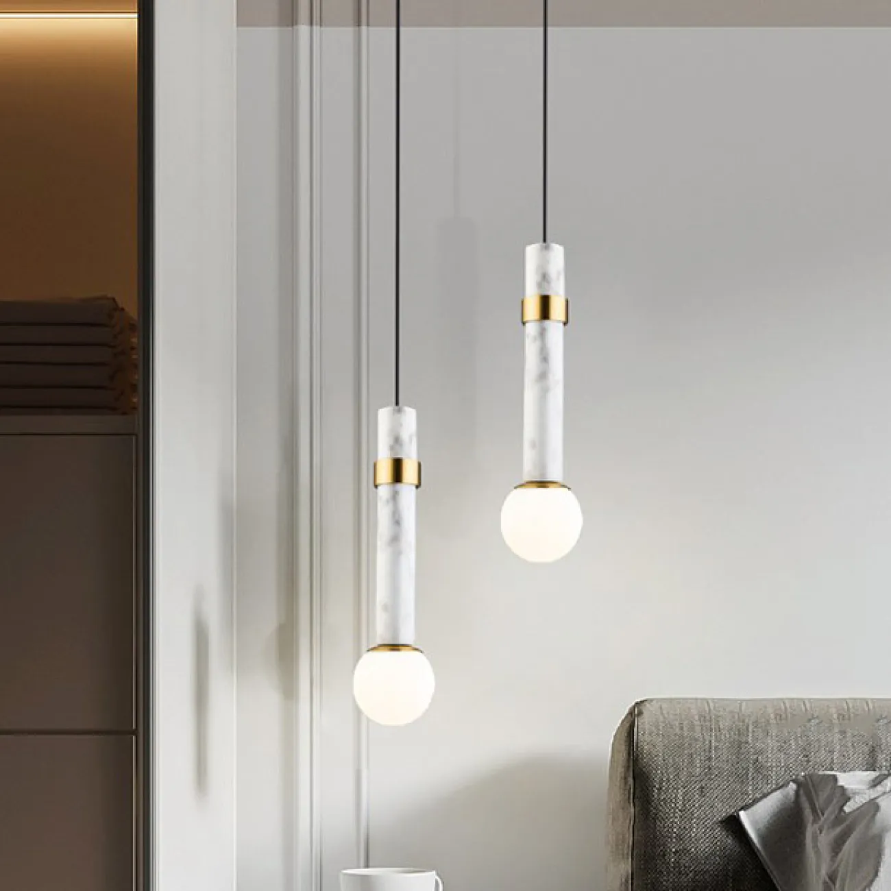 Подвесной светильник MERCY B White от ImperiumLoft