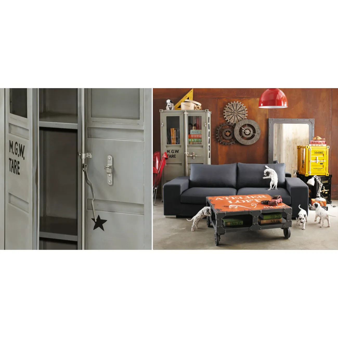 Шкаф-витрина Sea Container M.G.W. от LaLume