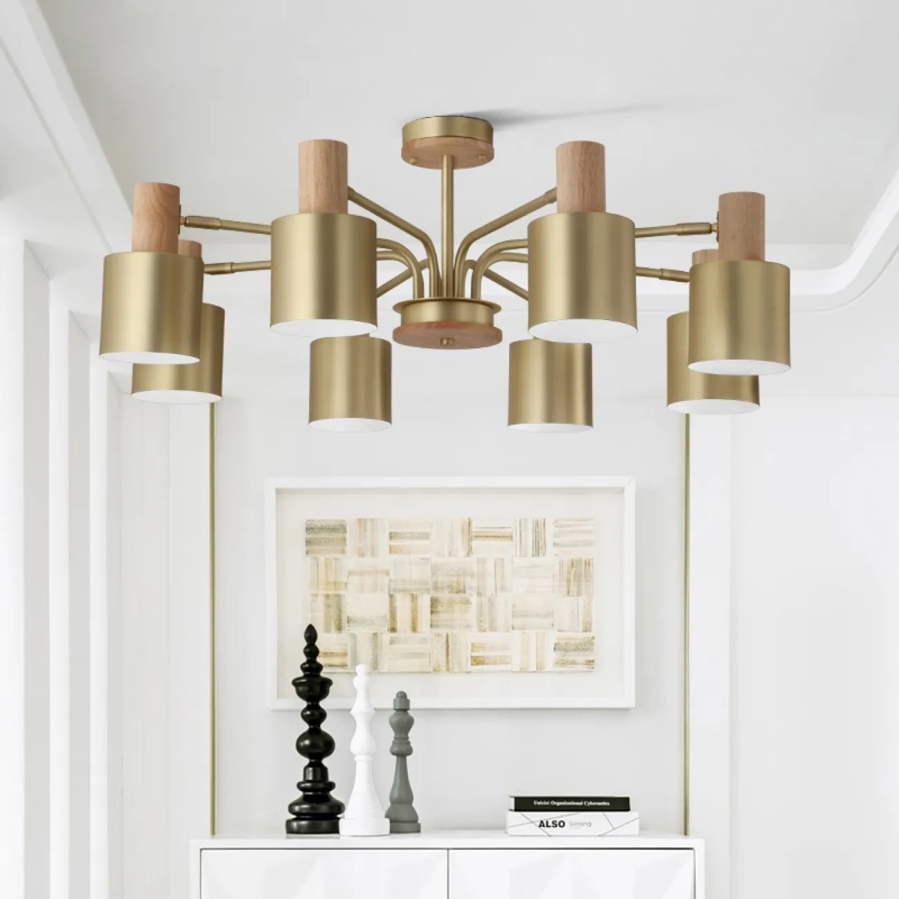 Подвесная люстра INGRID 8 metal от ImperiumLoft