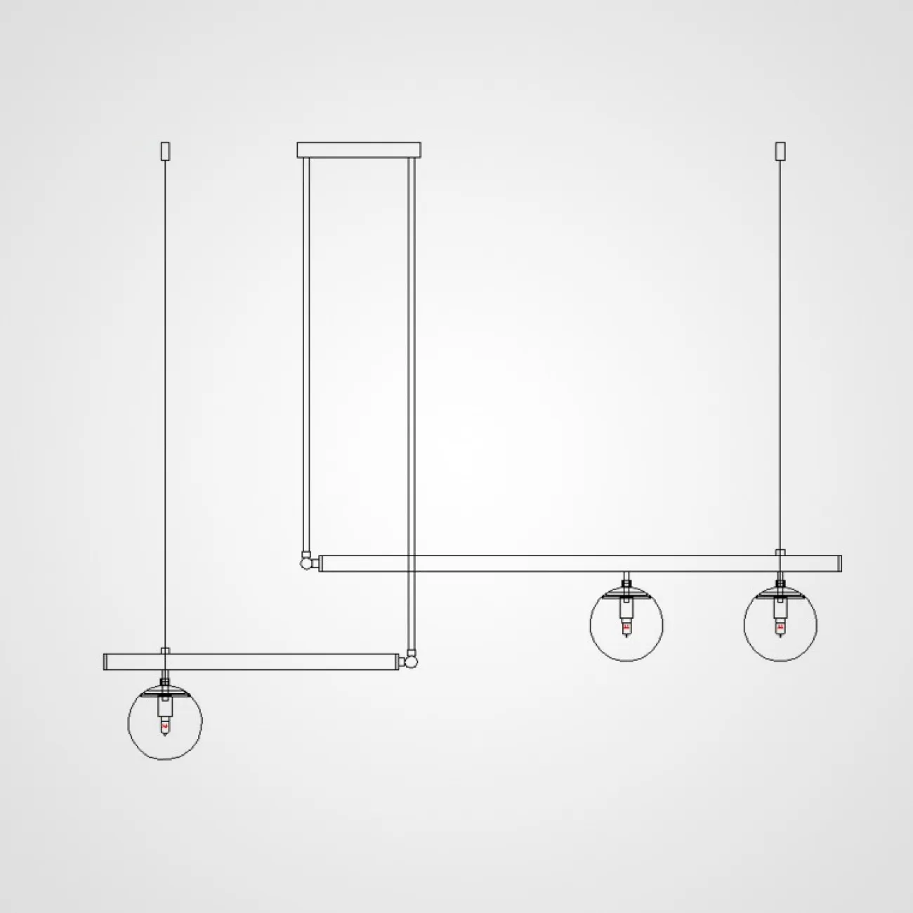 Подвесной светильник BARRA L88 Gold от ImperiumLoft