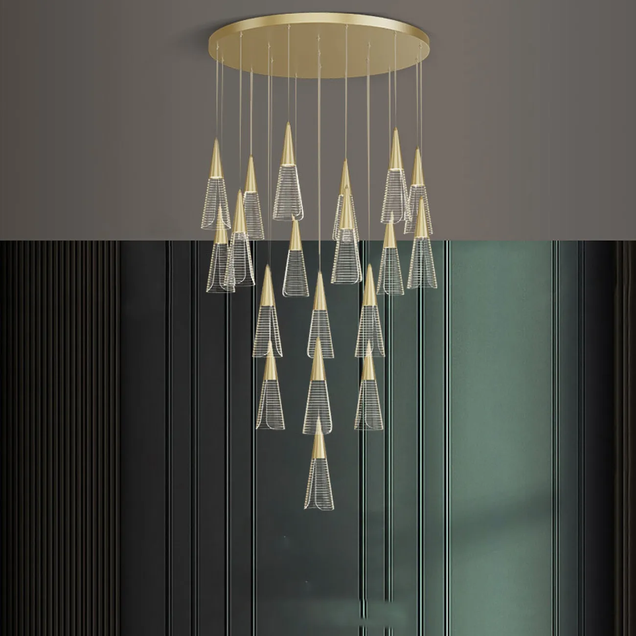 Подвесной светильник MANDORA L3 Black Планка от ImperiumLoft Подвесной светильник MANDORA L3 Black Планка от ImperiumLoft