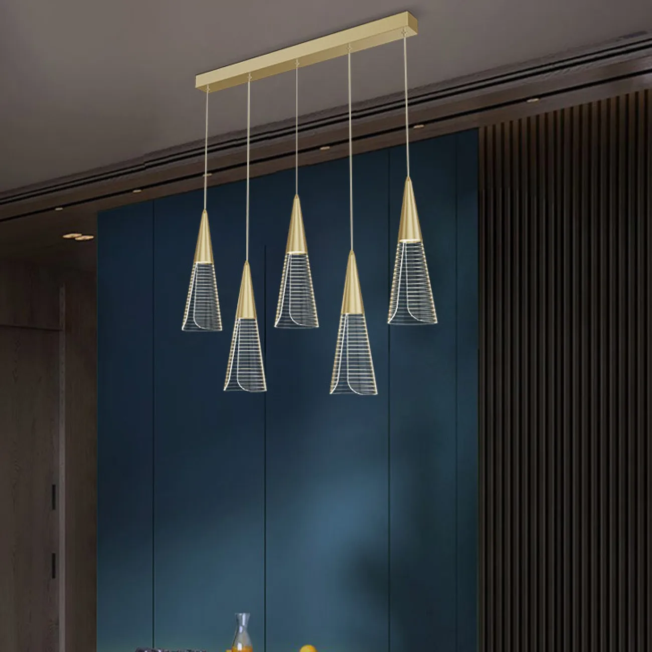 Подвесной светильник MANDORA L3 Black Планка от ImperiumLoft Подвесной светильник MANDORA L3 Black Планка от ImperiumLoft