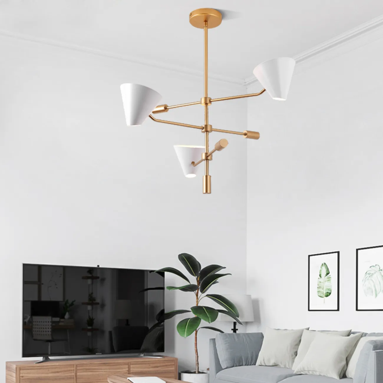 Люстра на штанге CORNET от ImperiumLoft