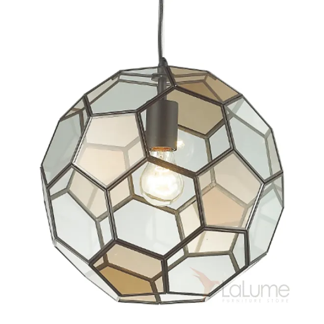Подвесной светильник Glass & Metal Cage Pendant Globe Multi от LaLume