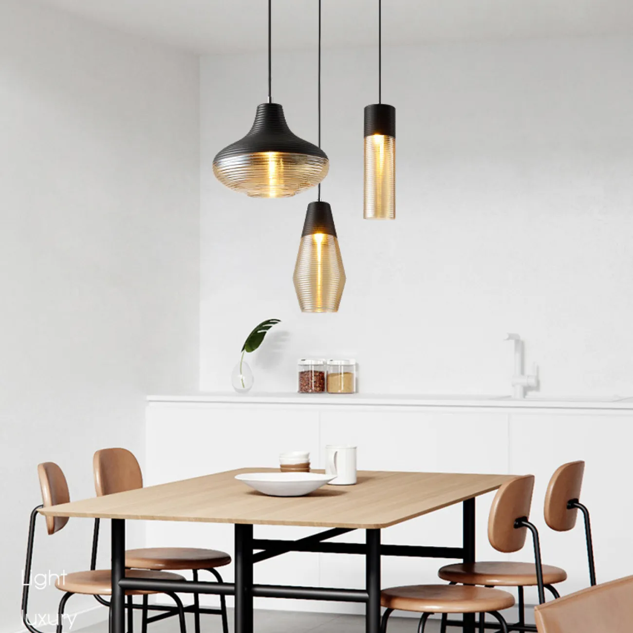 Подвесной светильник RENORD D16 black amber от ImperiumLoft