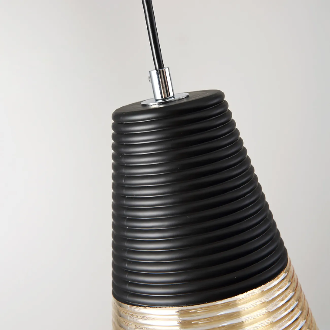 Подвесной светильник RENORD D26 black amber от ImperiumLoft