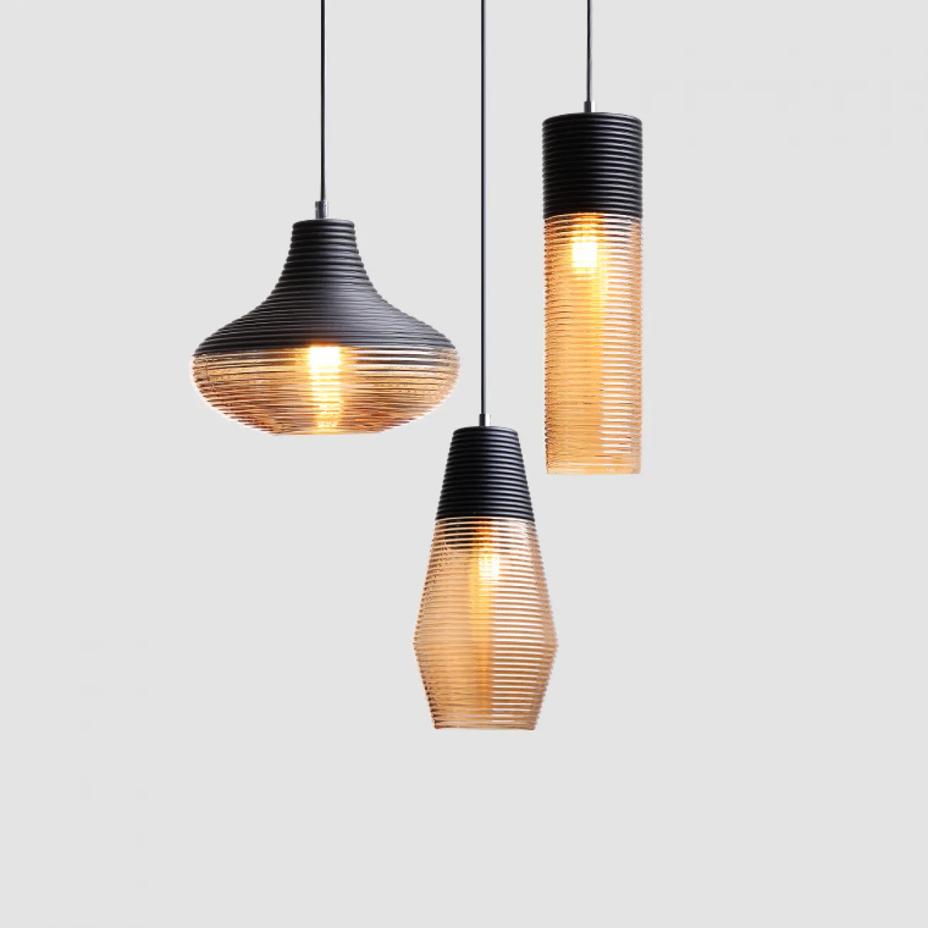 Подвесной светильник RENORD D16 black amber от ImperiumLoft